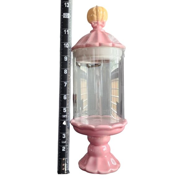 Cobwebs and Cauldrons Pink Halloween Ceramic & Glass Jar Pedestal, Pumpkin - Picture 8 of 10